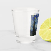 De Sterrennacht (Vincent van Gogh) (bekende kunst) Shot Glas (Links)