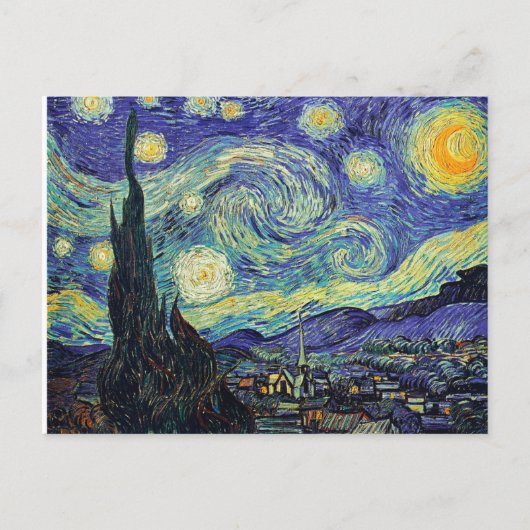 De Sterrennacht Vincent Van Gogh Briefkaart (Voorkant)