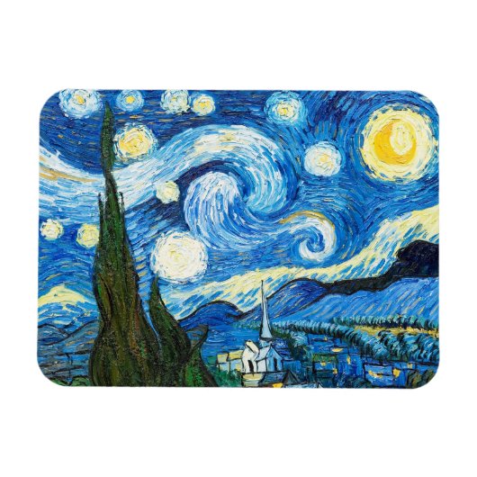 De Sterrennacht - Vincent van Gogh Magneet (Horizontaal)
