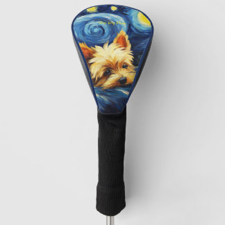 De sterrennacht - Yorkshire Terrier Dog 003 - Qia Golfheadcover