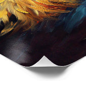 De sterrennacht - Yorkshire Terrier Dog 003 - Qia Perfect Poster (Hoek)