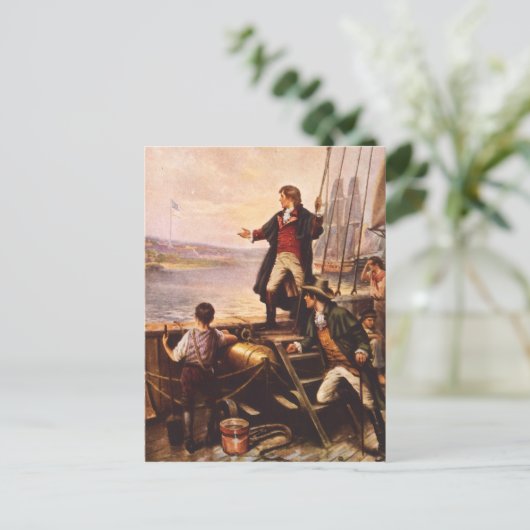 De stervormige banner van Percy Moran Briefkaart (Staand voorkant)