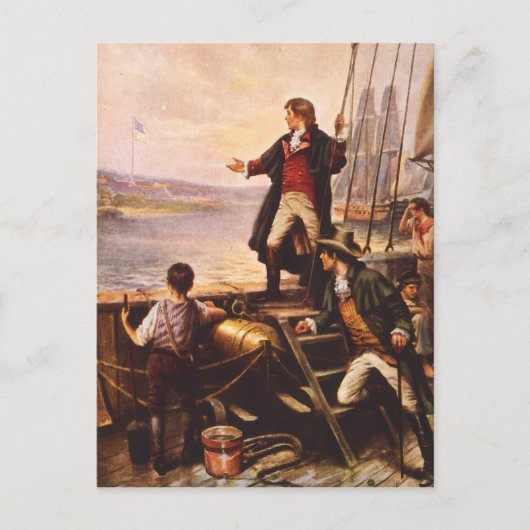 De stervormige banner van Percy Moran Briefkaart (Voorkant)