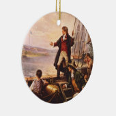 De stervormige banner van Percy Moran Keramisch Ornament (Rechts)