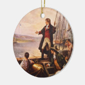 De stervormige banner van Percy Moran Keramisch Ornament (Links)