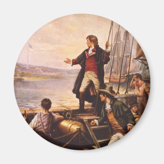 De stervormige banner van Percy Moran Magneet (Voorkant)