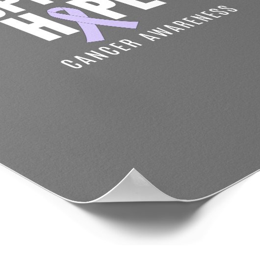 de steun van het geloof hoopt alle kankers Posters (Hoek)