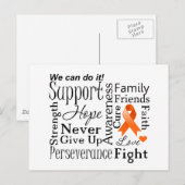 De Steunende Woorden van de leukemie Briefkaart (Voorkant / Achterkant)