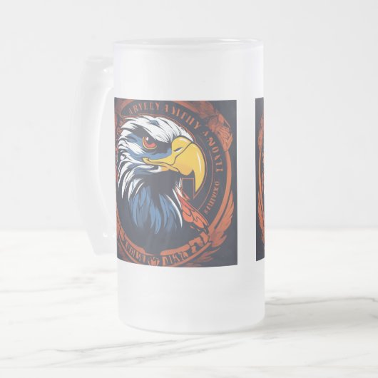 De stevige snavel matglas bierpul (Voorkant links)