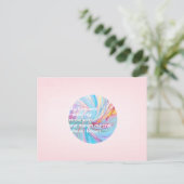 De stevigheid - Turquoise Briefkaart (Staand voorkant)