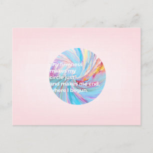 De stevigheid - Turquoise Briefkaart