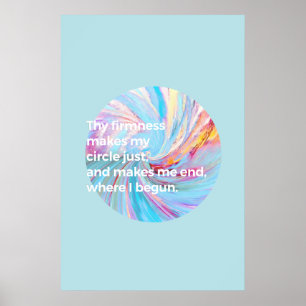 De stevigheid - Turquoise Poster