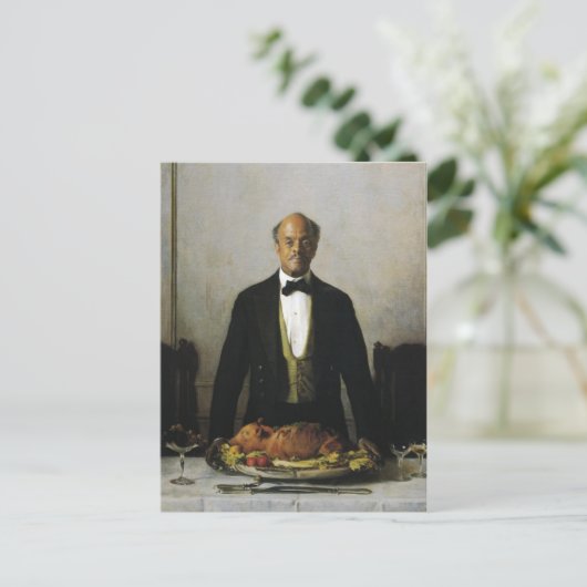 De steward briefkaart (Staand voorkant)