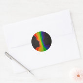 De stichter van de liefde ronde sticker (Envelop)