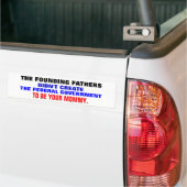 De stichters en gov zijn niet zo'n mama. bumpersticker (Op Truck)