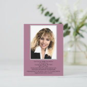 De stichting Ishah Laurah Wright Uitnodiging Briefkaart (Staand voorkant)