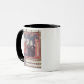 De stichting van een klooster mok (Voorkant links)