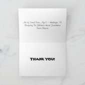 De stichting van het Hart van de Kinderen dankt u Bedankkaart (Binnen)