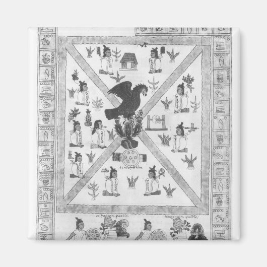 De stichting van Tenochtitlan Magneet (Voorkant)