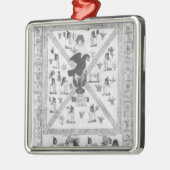 De stichting van Tenochtitlan Metalen Ornament (Links)