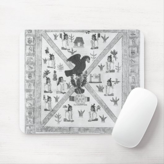 De stichting van Tenochtitlan Muismat (Met muis)