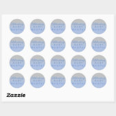 De Sticker Baby Blue Silver Ombre Shower (Vel)