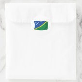 De sticker met de vlag van de Salomonseilanden (Tas)