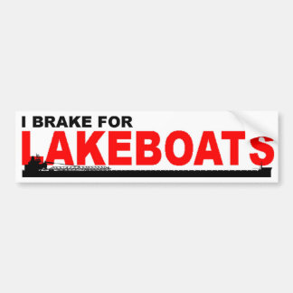 De sticker van de bumper: Ik rem voor LAKEBOATS: F