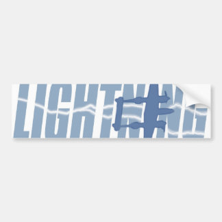 De sticker van de bumper: P-38 het logo van de bli