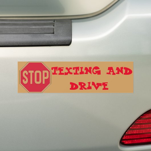 DE STICKER VAN DE BUMPER VAN HET EINDE TEXTING (Op auto)