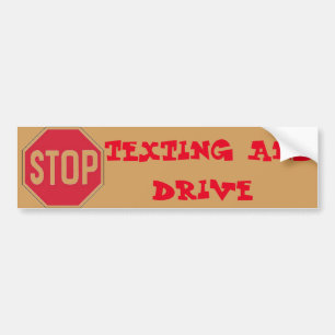 DE STICKER VAN DE BUMPER VAN HET EINDE TEXTING