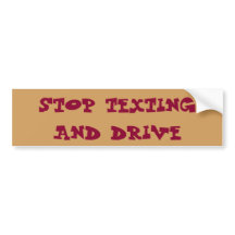 DE STICKER VAN DE BUMPER VAN HET EINDE TEXTING