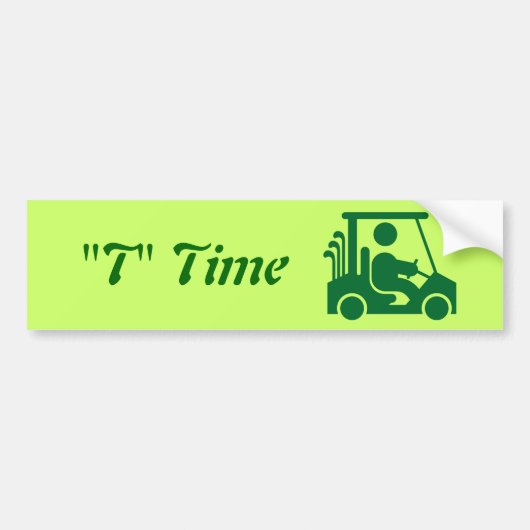 De Sticker van de Bumper van het Golf van de Tijd  (Voorkant)