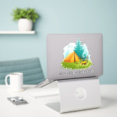De Sticker van de Contour van het Ontwerp van de B (Laptop op bureau)