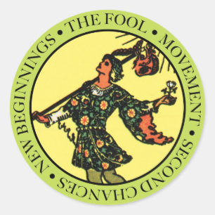 De Sticker van de gek met tekst