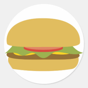 De Sticker van de hamburger