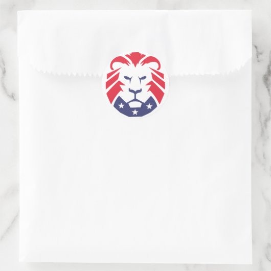 De Sticker van de Lion of Patriots (Tas)