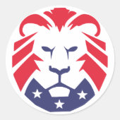 De Sticker van de Lion of Patriots (Voorkant)