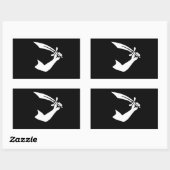 De Sticker van de piratenvlag van Thomas Tew (Vel)