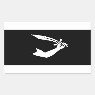 De Sticker van de piratenvlag van Thomas Tew