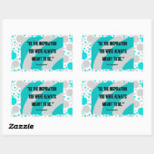 De Sticker van de Rechthoek van de inspiratie (Vel)