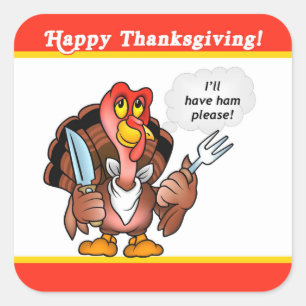 De Sticker van de Thanksgiving van Turkije van de