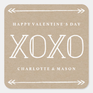 De Sticker van de Valentijnsdag van het Lijst van