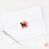De Sticker van Doggen van Deutsche (Envelop)