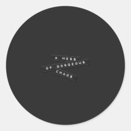 De Sticker van een schitterende chaos met reliëfla