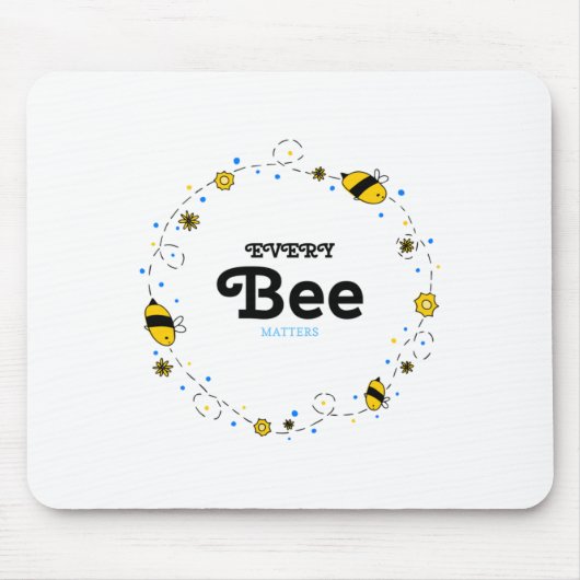 De Sticker van elke bij Muismat (Voorkant)