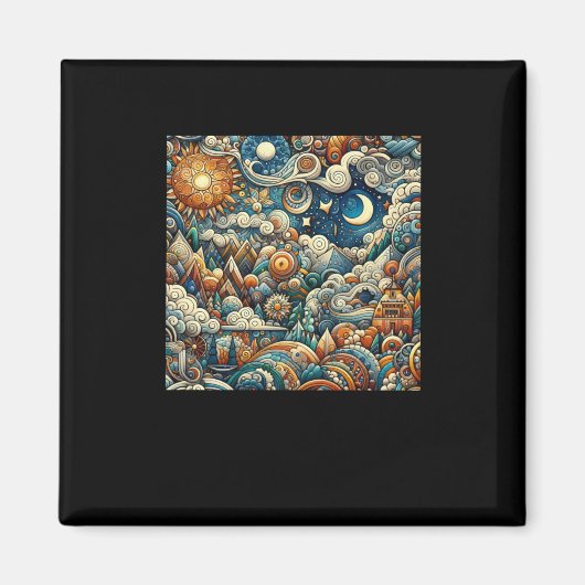 De Sticker van het hemelpaleis Magneet (Voorkant)