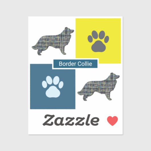 De Sticker van het Net van de Dog van de collie va (Vel)