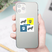 De Sticker van het Net van de Dog van de collie va (Telefoon)