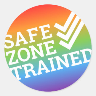 de Sticker van het safe zone project "trainde"